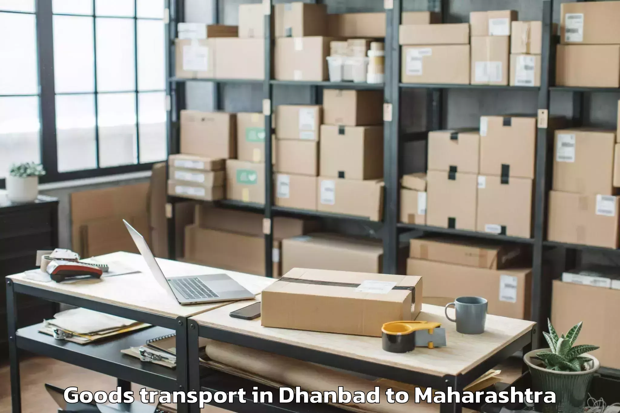 Book Dhanbad to Wadgaon Goods Transport